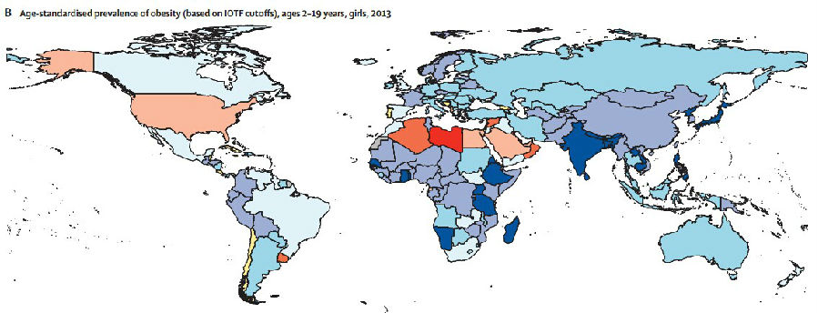 全球肥胖人群聚集地:美国第一,中国第二