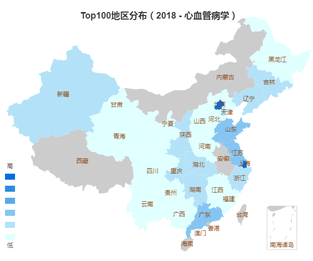 2018中国医院科技量值排行榜发布,心血管病学